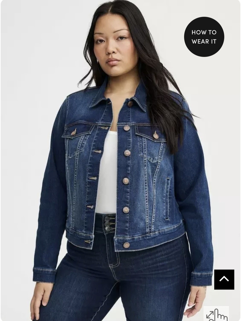 torrid Dark Blue Denim Jacket